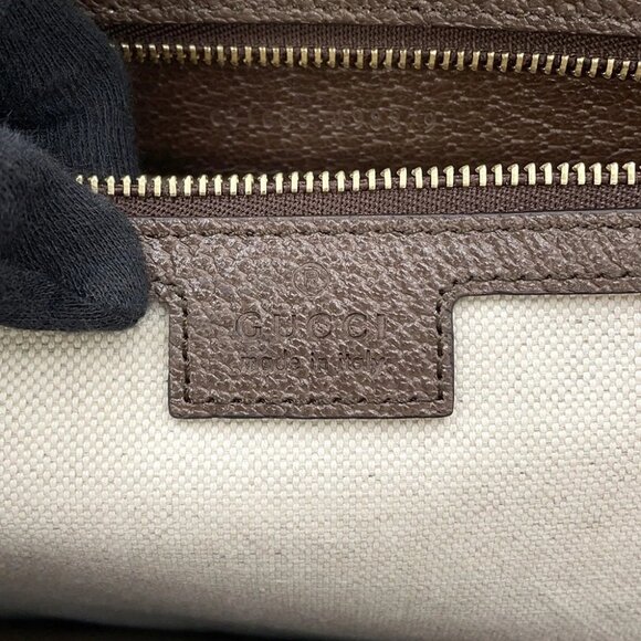 GUCCI Ophidia Jumbo GG Tote Bag Size Medium Canvas/Leather Beige/Brown 631685 - Picture 12 of 13